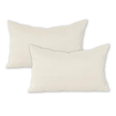 China Beige Solid Home Decor Tile Cover 1piece Sofa Cushion Pillow Cover 30x50cm (Hotel Polyester 12x20 inch) for sale