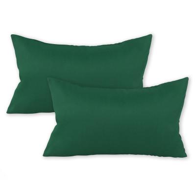 China Solid Home Decor Tile Cover 1piece Sofa Cushion Pillow Cover 30x50cm (Hotel Green Polyester 12x20 inch) for sale