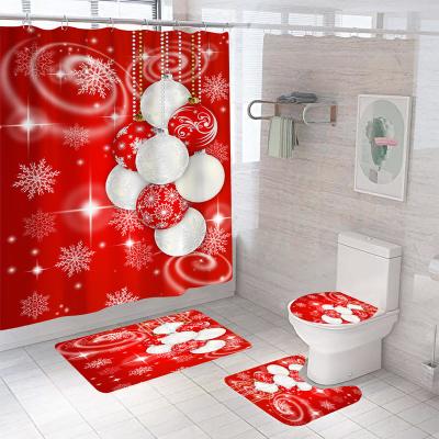 China Customized Sustainable 3D Model Waterproof Shower Curtain for sale