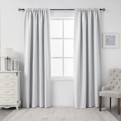 China Blackout White Room Darkening Curtains - 96 Inches 100% Polyester Long Rod Pocket 2 Panels/Pack 52