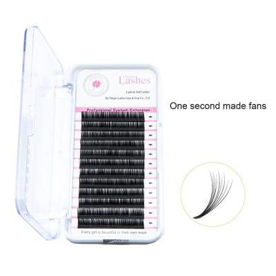 China 0.03 Person Premium Korean Silk Natural Silk Mink Eyelashes Extension Professional Cashmere Mink Easy Fanning Long Blooming Eyelash Extension for sale