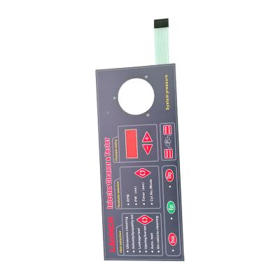 China Custom Printing Graphic Overlay Die Cut Adhesive PET Membrane Switch Touch Panel for sale