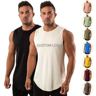 China White QUICK DRY QUICK DRY Men's Solid Color Vest Gym Vest Running Sports Gym Slim Men's Sleeveless Vest for sale