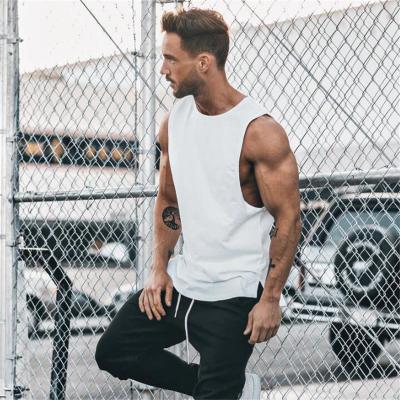 China Wholesale Manufacturer New Design Cotton Men's Fitness Workout Gym Breathable Sleeveless Vest Comfortable Tops Mens Tank for sale