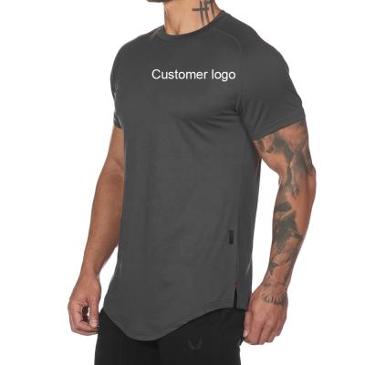 China Wholesale Quick Dry T Shirts Mens Breathable Sports Workout Clothes Fitness Wear With Customer Logo for sale