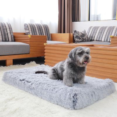 China Amazon Selling Memory Foam Rectangle Super Soft Removable Modern Warm Zipper Removable Cat And Dog Beds Cushion Washable Pet Sofa Cover Mat for sale