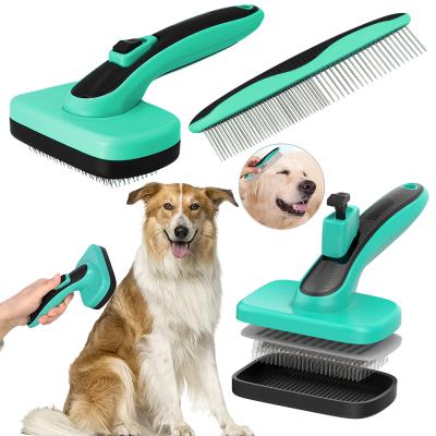 China Viable Hot Products Automatic Pets Grooming Tool Kit Pets Combs And Nail Scissors Grooming Hair Removal Set for sale