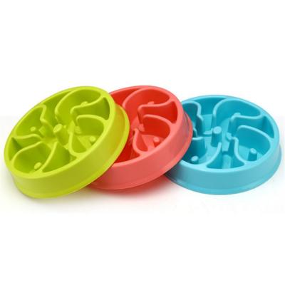 China Durable Collapsible Slow Feeder Dog Bowl Pet Bowls For Cats And Dogs Anti Clog Dish Dish Feeding Pet Plastic Pudding Bowl For Travel for sale