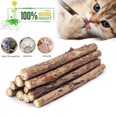 China Viable Natural Pet Cat Molar Toy Matatabi Catnip Toothpaste for Cat Tooth Cleaning Toy Silvervine Cat Snack Sticks for sale