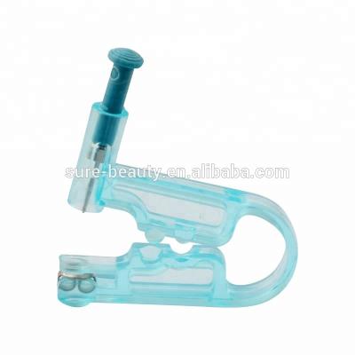 China Pierce Tool Blue Kit With Permanent Safe Sterile Asepsis Ear Piercing Tool Painless Disposable Pierce Studs for sale