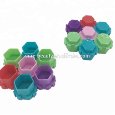 China Clear Flexiable Cap Dye Cup Dye Cup Microblading Plastic OEM Plastic DIY Shape Holder Container For Grip Tip Power Supply for sale