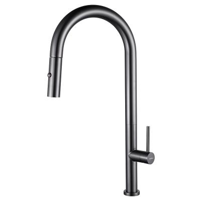 China 304 Stainless Steel Taps Kitchen Faucet Metered Hot Cold Water Mixer Tap Kitchen Faucet For Sink for sale