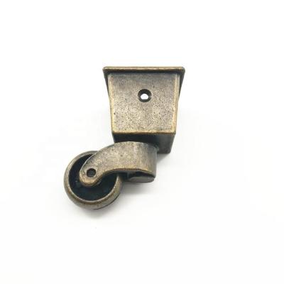 China Euro & American Customization 1.5 Inch Antique Furniture Caster Wheel Brass Caster Wheels for sale