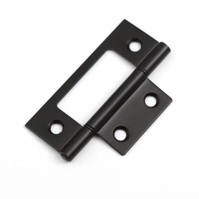 China Modern Adjustable Metal Sliding Buffer Hinge Automatic Slow Self Closing Black Door Hinges - ALL BLACK for sale