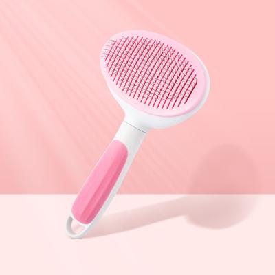 China Wholesale New Design Hair Removal Pet Grooming Tool Pet Comb Pet Hair Colored Bottom Remover Stocked One for sale