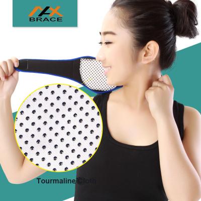 China Durable Self-Heating Magnetic Therapy Wrap Health Pain Relief Tourmaline Neck Support Thermal Neck Brace for sale