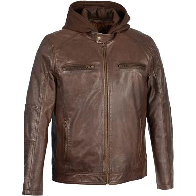 China Customization New Fashion Coat Waterproof Quick Leather Hoodie Men's Casual Biker Riding PU Jacket for sale