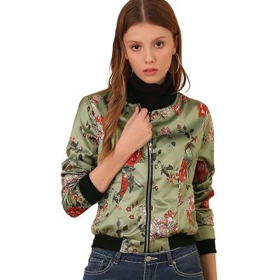 China Professional Viable Manufacturer Custom Logo Casual Varsity Women Full Sheath Stand Collar College Bomber Jackets for sale