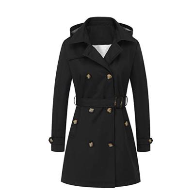 China Custom Wholesale Winter Womens Breathable Wind Long Sleeves Lightweight Trench Coats for sale