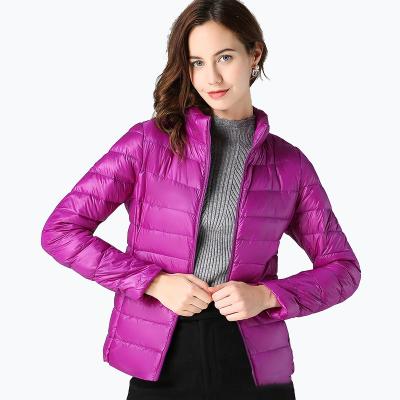 China Good Quality Cheap Viable Winter Warm Lightweight Stripper Women's Packable Down Coats for sale