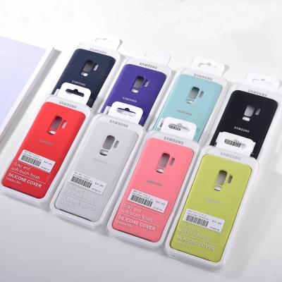 China Original Anti-drop Silicone Cover Soft Liquid Silicone Desktop Style Case For Galaxy S10+ S10E S10 S20 Plus Ultra With Retail Box for sale