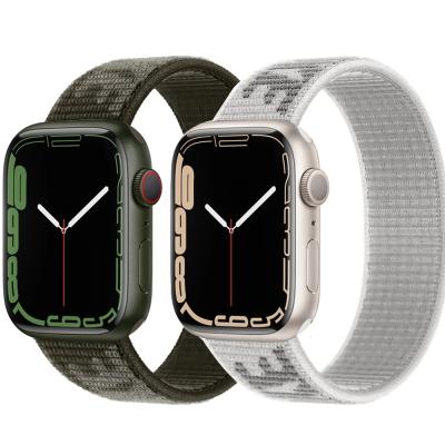 China Official Adjustable Nylon Buckle Strap For Apple Watch Band Strap Watch Band iWatch 3 Series 44mm 40mm 45mm 41mm 38mm 42mm 5 6 Se 7 Band for sale