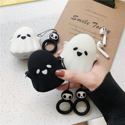 China 3D Cartoon Fantasy Ghost Cartoon Silicone Earphone Case For Airpods 1 Cute Earphone 2 Soft Cover Case For Airpods Case Cover Filling for sale