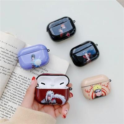 China Pro Airpods Protective 3D Anime TPU Case Cover Naruto Uchiha Sasuke Earphone Protective Cases For Airpods 1 pro 2 earphone earphone cover box for sale