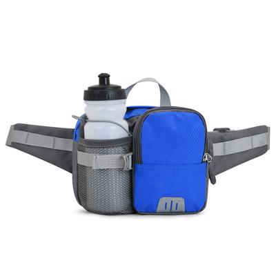 China Running Waist Bag Water Bottle Pocket Waist Pack Marathon Sports Fitness Belt Hold Belt Running Pack for sale