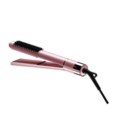 China New Safety OEM Patented Professional Hair Straightener/Electric Negative Ion Set Hair Brush for sale