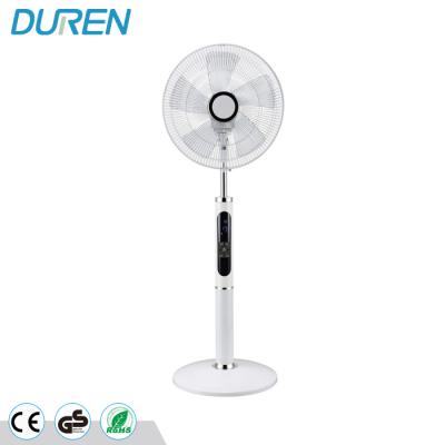 China New Design Standing Fan Home Use Round Feet With 3D Swing And Remote Control for sale