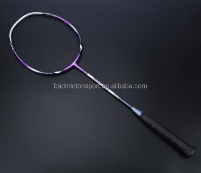 China Flexible And Attacking Badminton Trainning LINGMEI 3U Full Carbon Fiber Racket (R-770) for sale