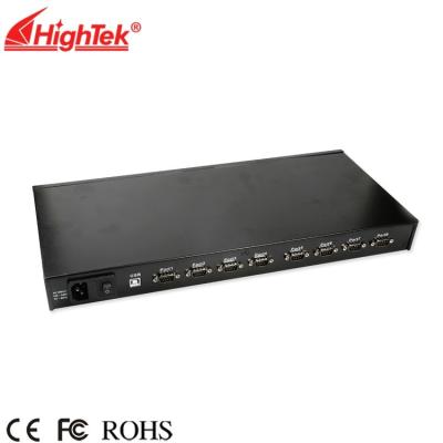 China usb2.0 8 RS232 db9 to left serial converter HK-5208A for sale