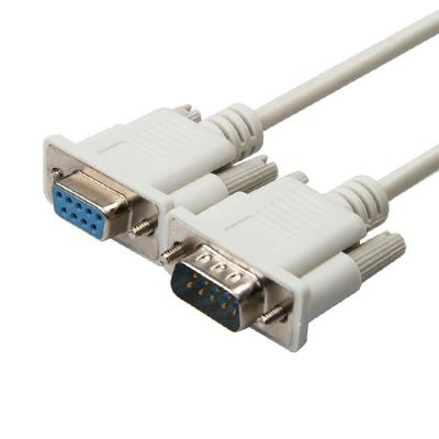 China COMPUTER HighTek DB9 Male To Female RS232 Serial Data Cable 15 Meters With Straight Or Cross Line for sale