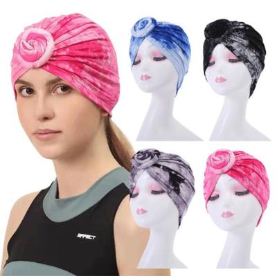 China DecorateÂ   High Quality Hair Accessories Adult Women Tie Dye Turban Modal Custom Designer Turban for sale