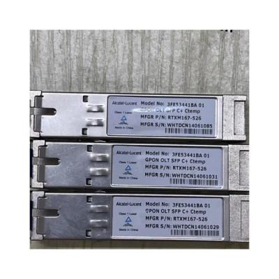 China Original Telecom Package Transceiver Module Alcatel 3FE53441BA 01 GPON OLT SFP C+ Fiber Optic Module for sale