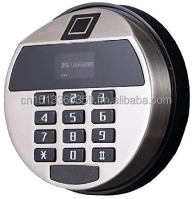 China Biometric Safe Electronic Biometric Keypad Lock Labor Security Padlock Electronic Fingerprint Safe Lock With LCD Display for sale