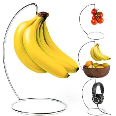 China Sustainable Banana Hanger - Stainless steel banana hanger with sturdy brackets and hooks. Make your own fruit banana tree crochet or, earphone for sale