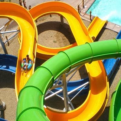 China Stylish Design Fiberglass Water Slide For Unique Water Park Attraction for sale