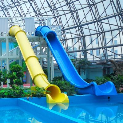 China Highly Safety Fiberglass Water Park Slide With 5-10M Platform Height for sale