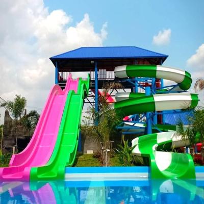 China Eco Friendly Fiberglass Water Slide Perfect For Pool Exits In Water Parks And Resorts for sale