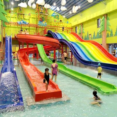 China High Strength Fiberglass Water Slide With Combination Of Speed And Rainbow Slide for sale