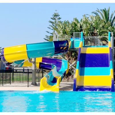 China OEM Inground Pool Waterslide Hotel Waterslide 500 Lbs Weight Capacity for sale