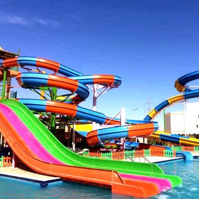 China Fiberglass Customized Water Park Slides For Adults Offering Thrilling Adventures for sale