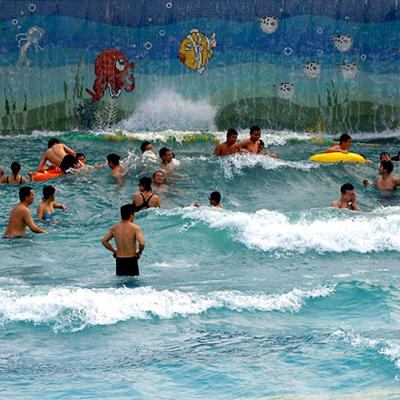 China Safety Wave Pool Water Park Equipment With 1.8m Water Depth Various Wave Frequencies for sale