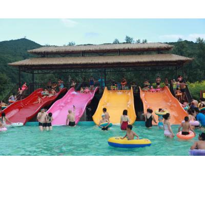 China Easy Assembly Family Water Slide Wide Water Slide For Many People for sale