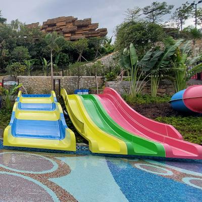 China Interactive Children Straight Water Slide Wide For Family Mutilanes for sale