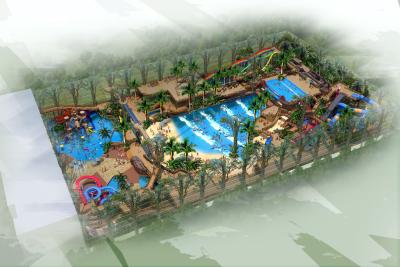 China Easy To Install Water Park Design Swim Attractions Stainless Steel And Concrete Construction for sale