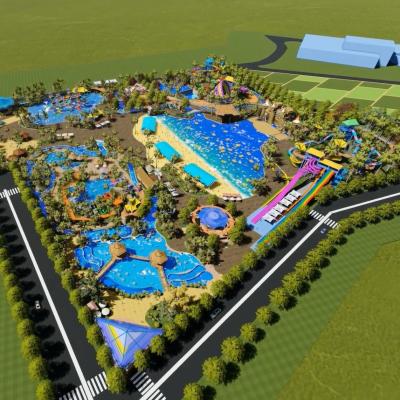 China OEM ODM Water Park Design For 5 Hectares Land Including Parking And Other Facilities for sale