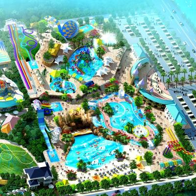 China Modern Aqua Park Design With Planning And 3D Rendering And Sample Video for sale